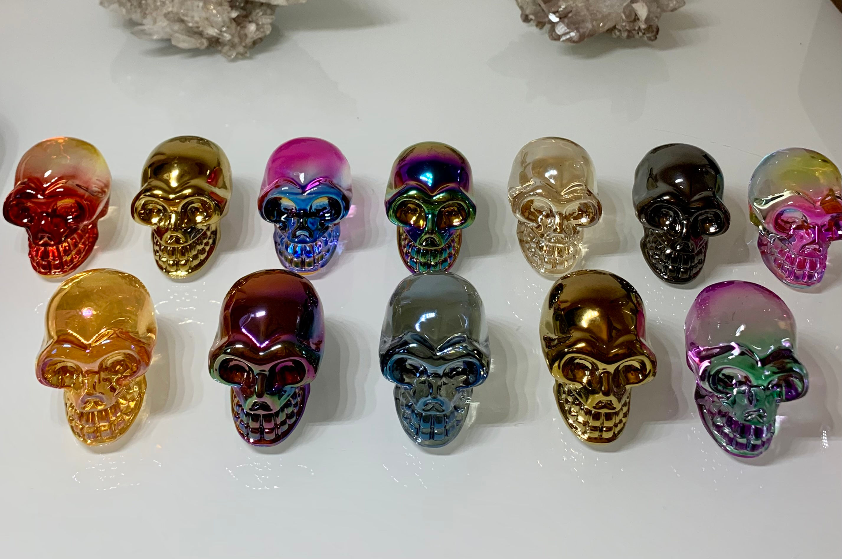 Aura Glass Skulls