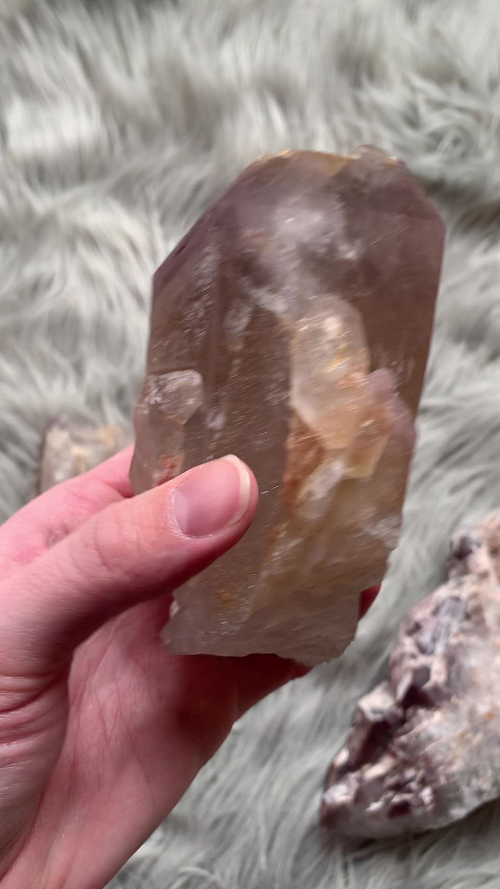 Thumbnail: Pink Lithium Quartz Cluster