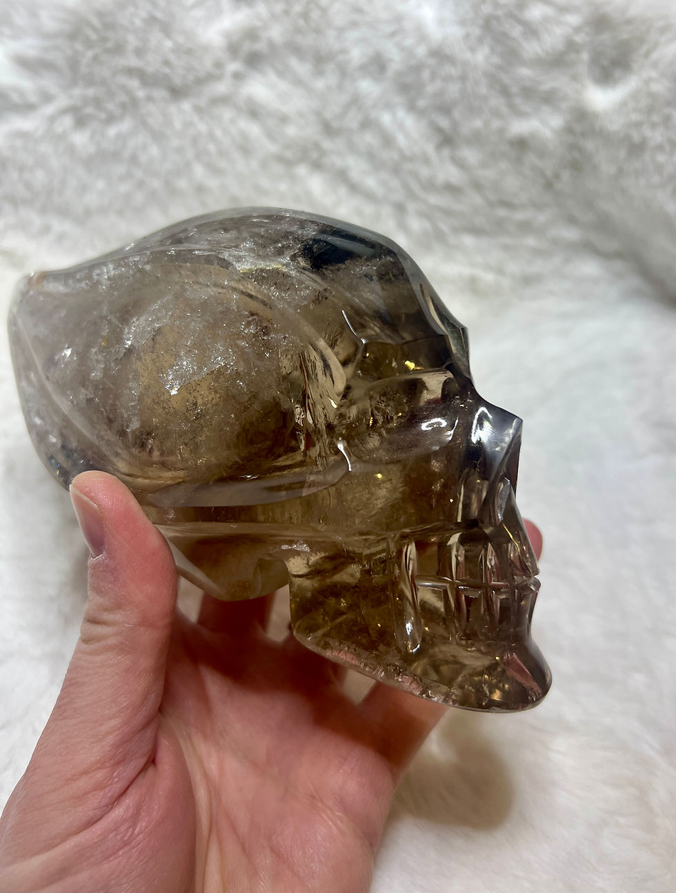 Thumbnail: Smoky Quartz Traveller Skull