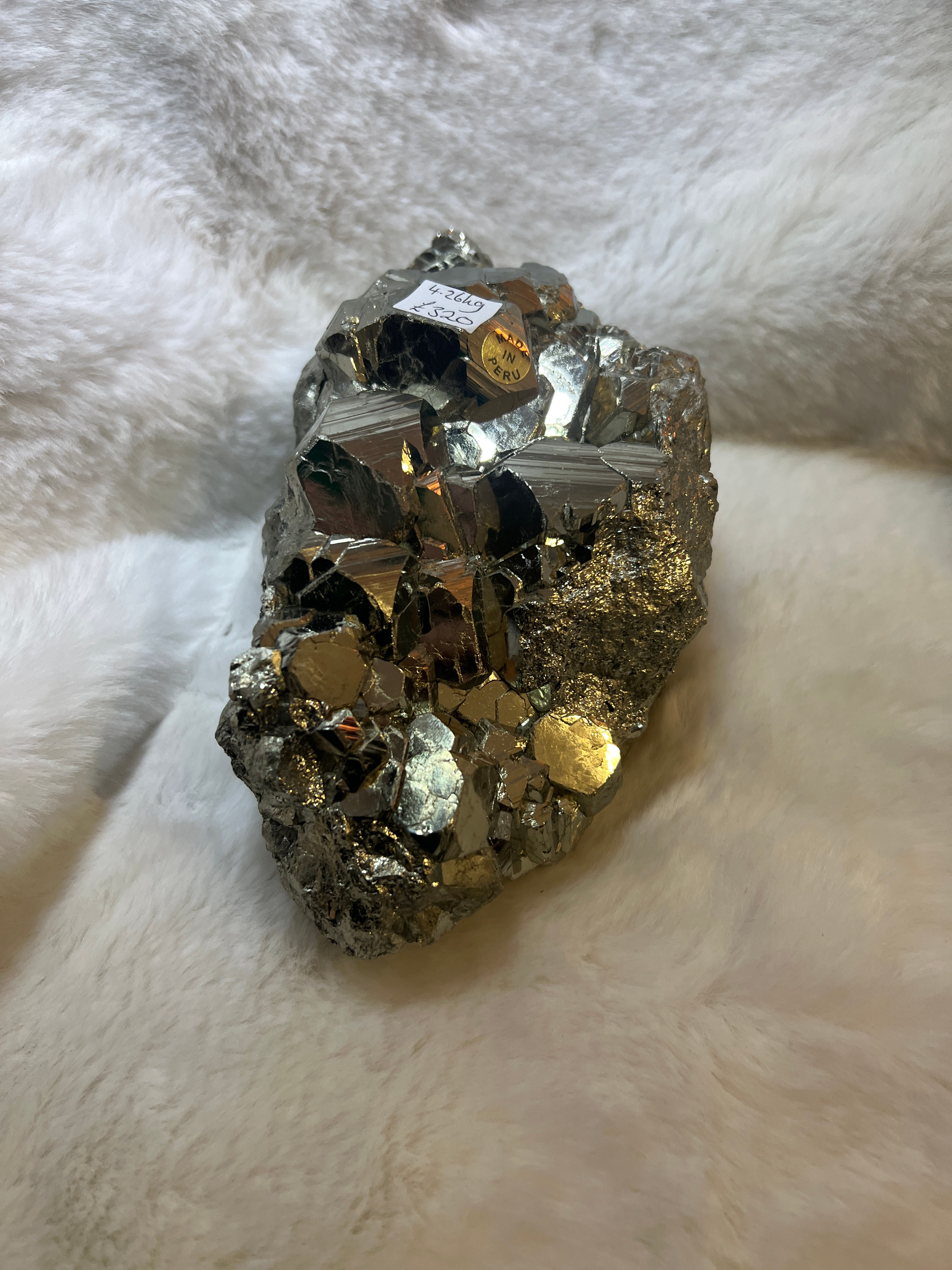 Raw Pyrite Cluster