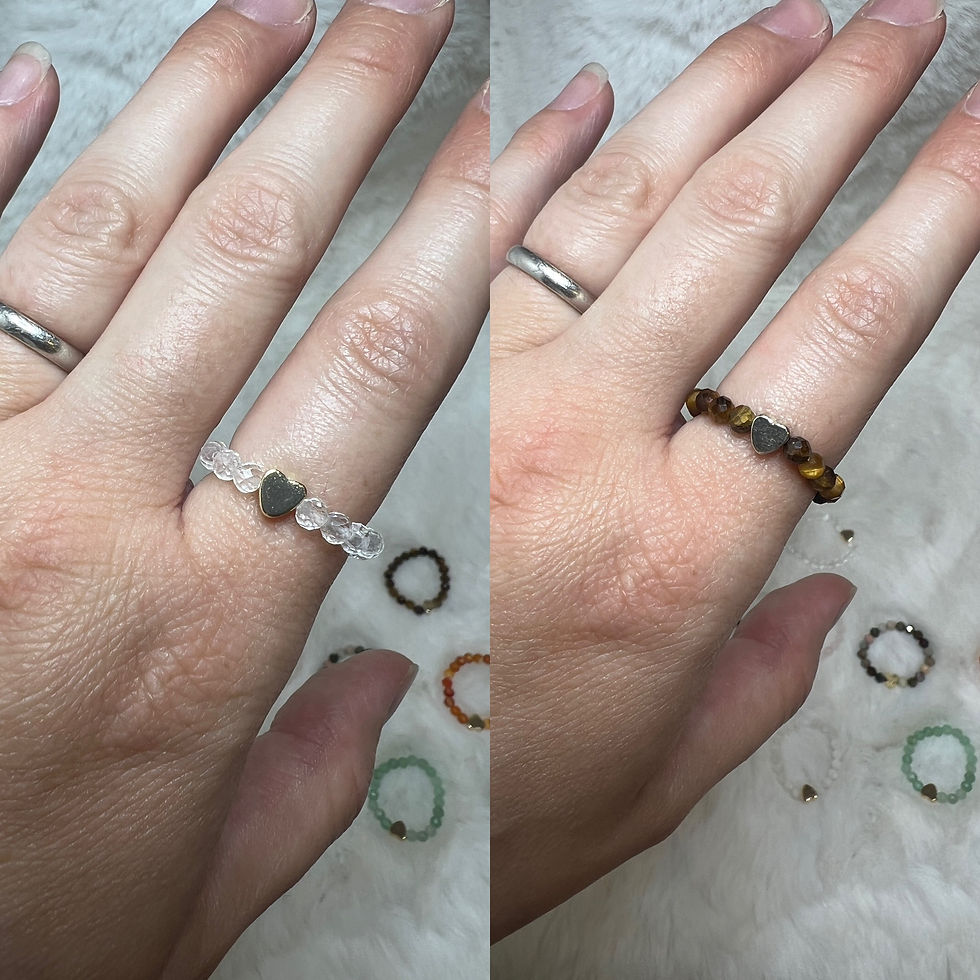 Thumbnail: Faceted elastic ring - choice of stone