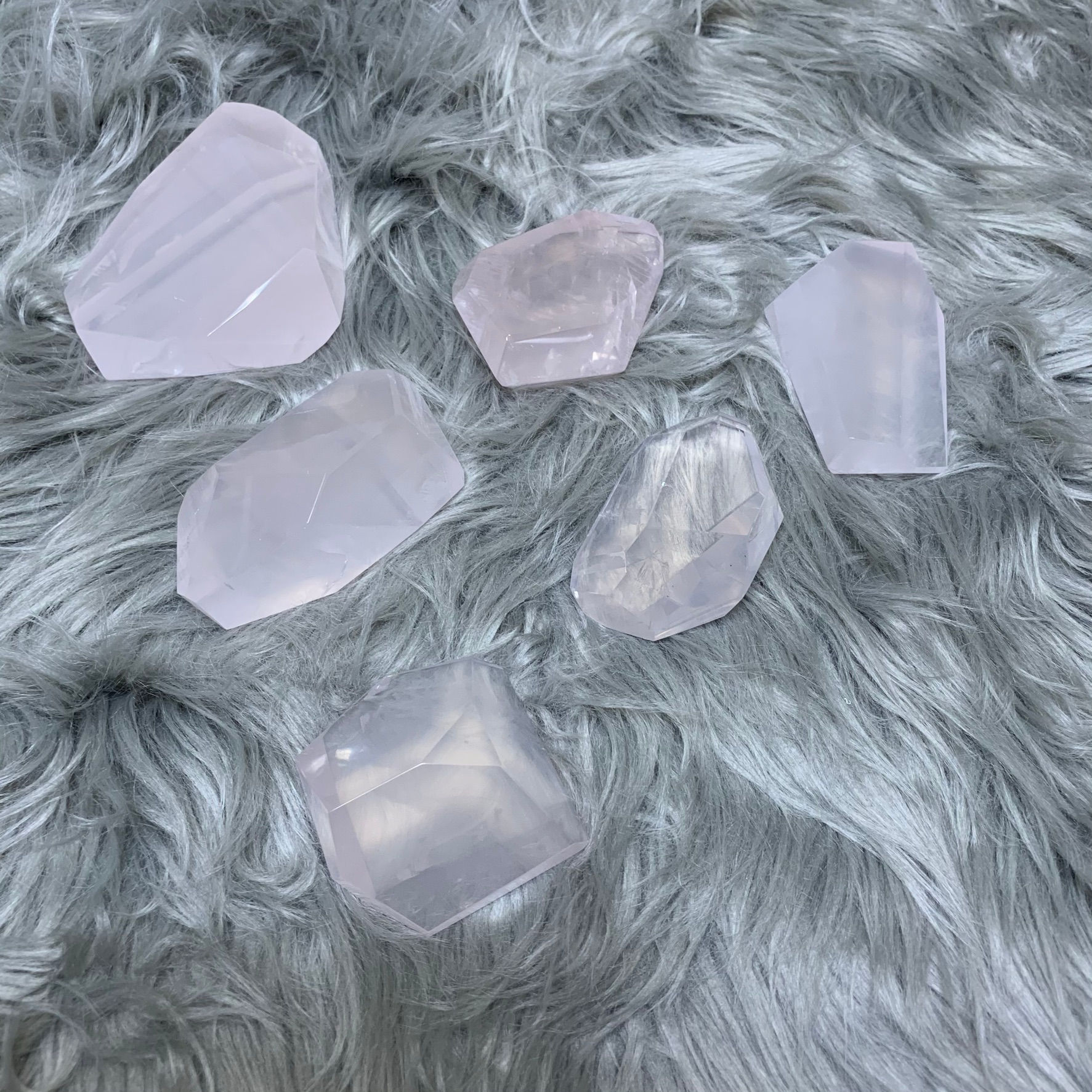 Lavender Rose Quartz Freeform