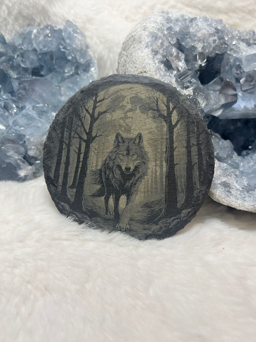 Thumbnail: Slate Coaster - Wolf