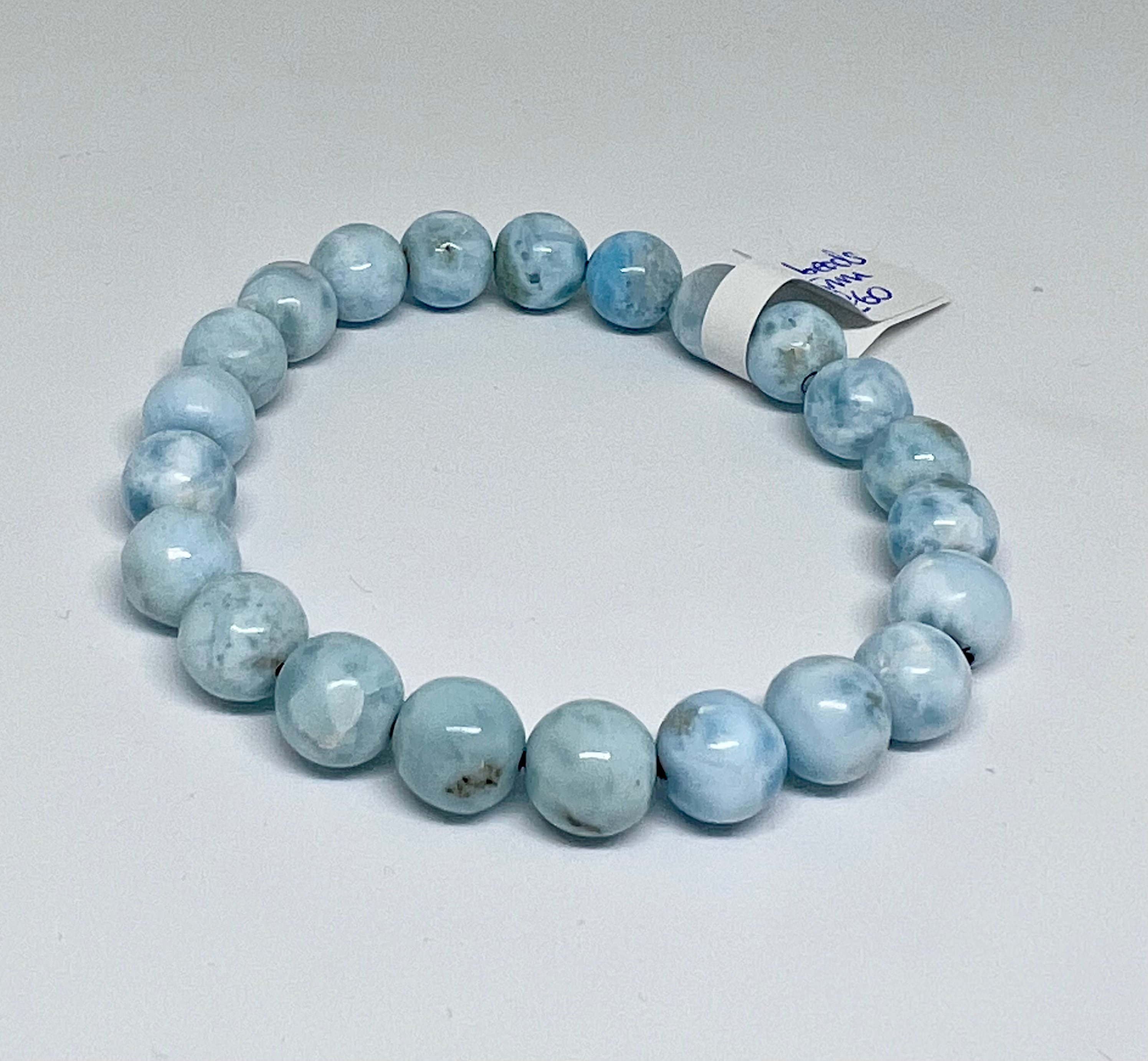 Small Beaded Larimar Bracelet