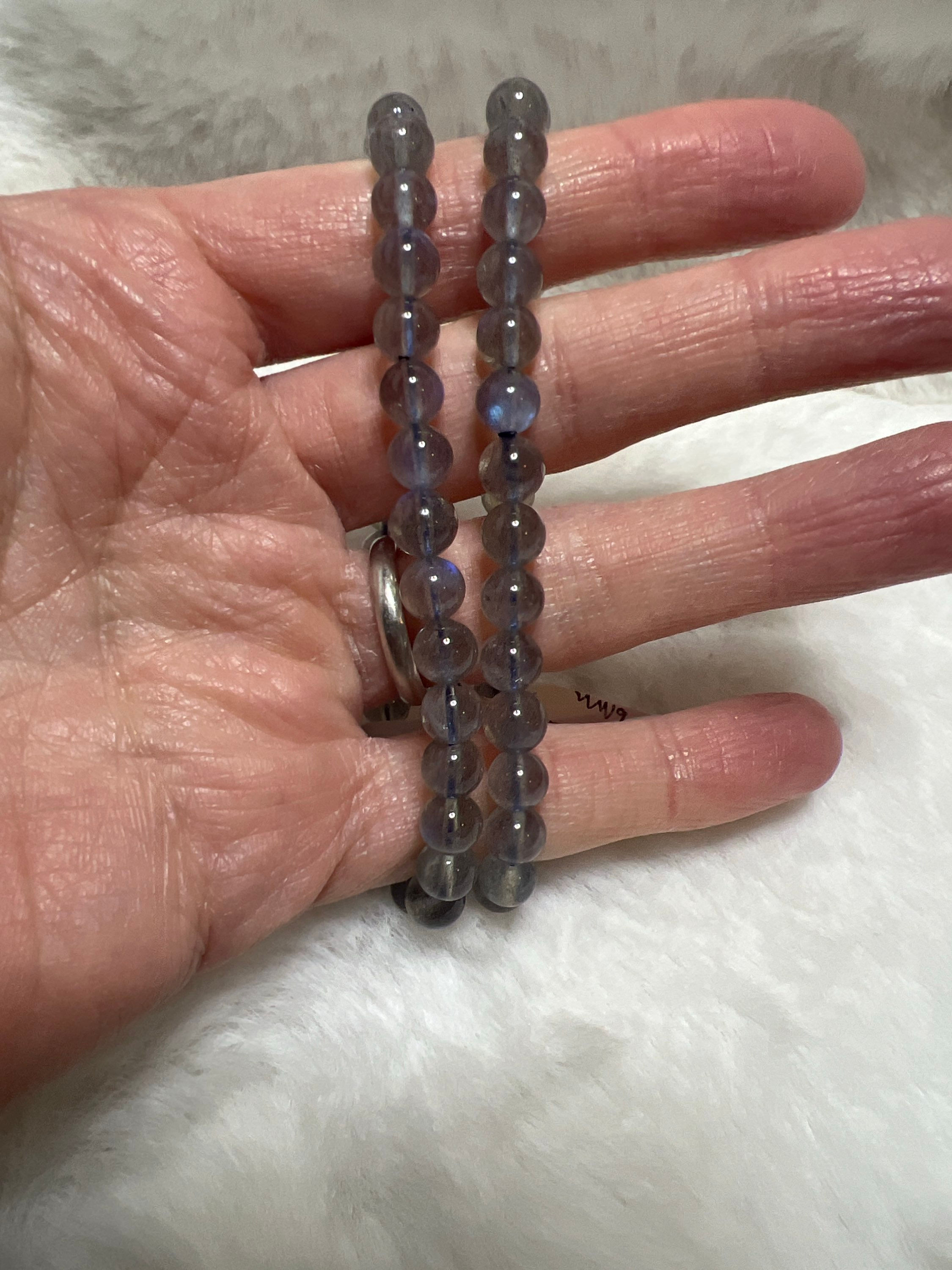 Labradorite 6mm faceted Bracelet