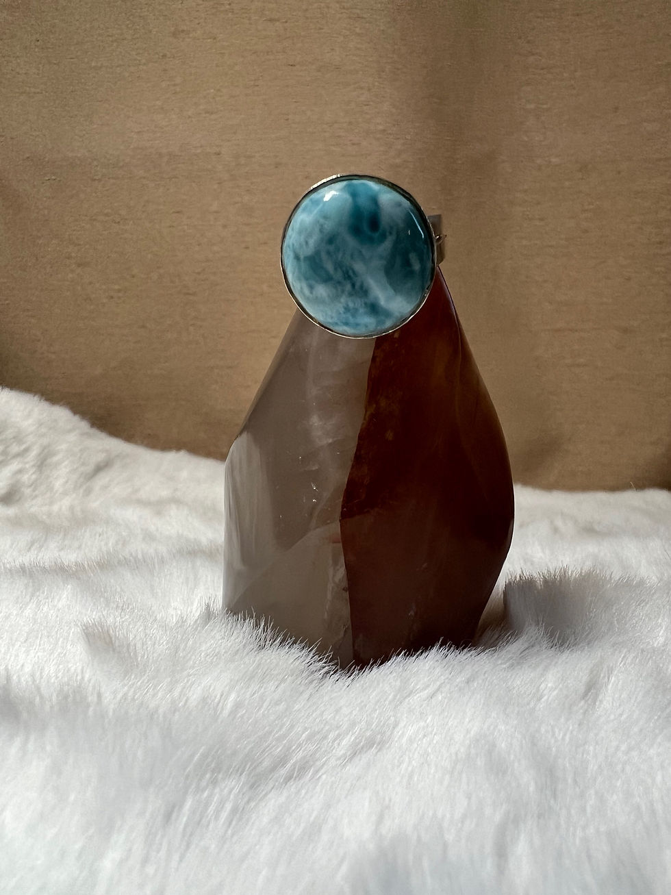 Thumbnail: 925 Silver Larimar Adjustable Rings