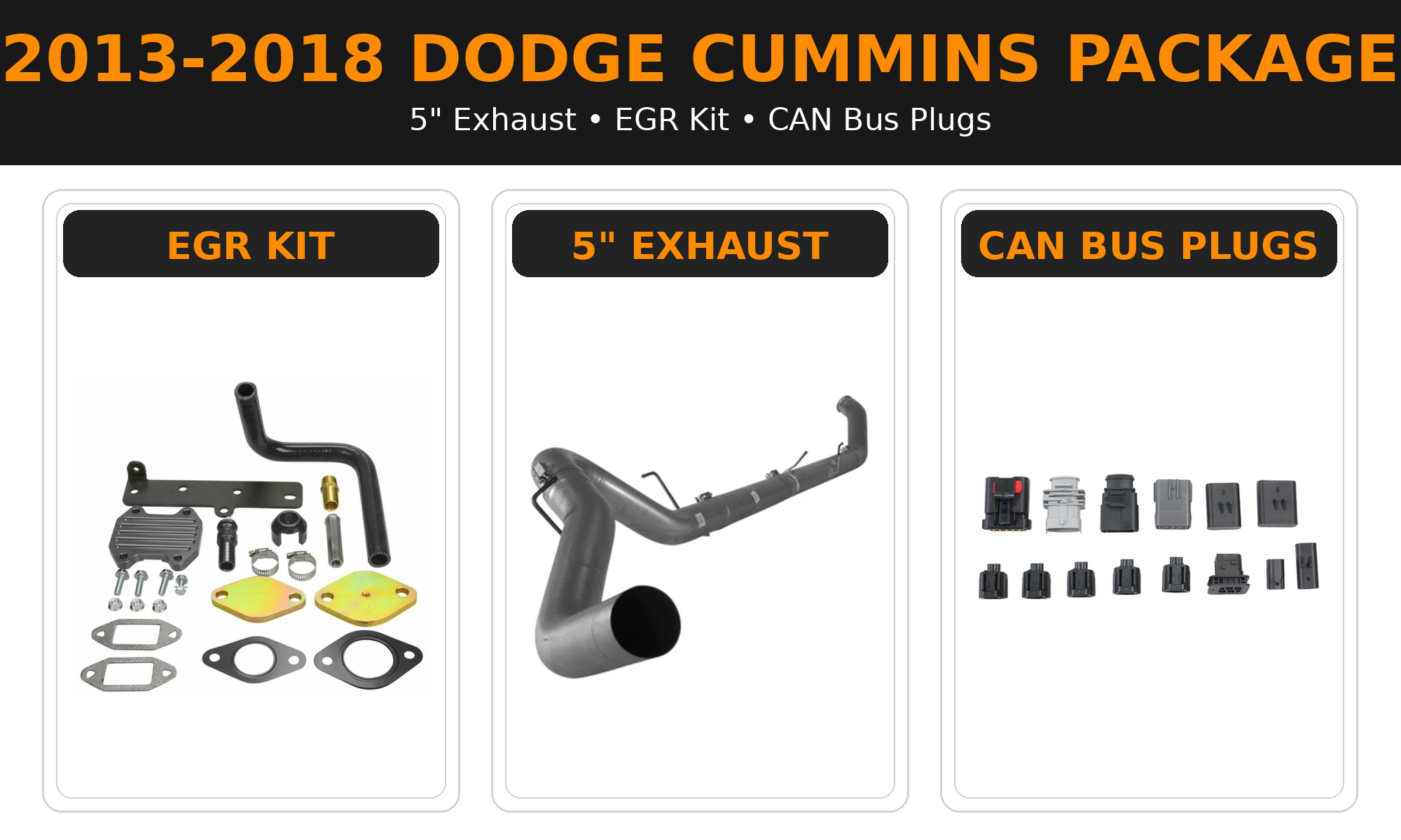 2013-2018 Dodge Cummins Package - TUNING INCLUDED