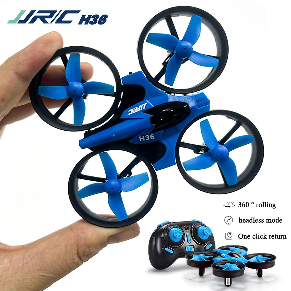 Thumbnail: JJRC H36 blue mini drone with controller and features