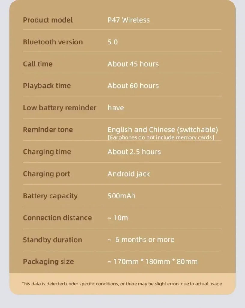 Thumbnail: Multifunctional Portable Foldable Headmounted Wireless Bluetooth 5.0 Headset For