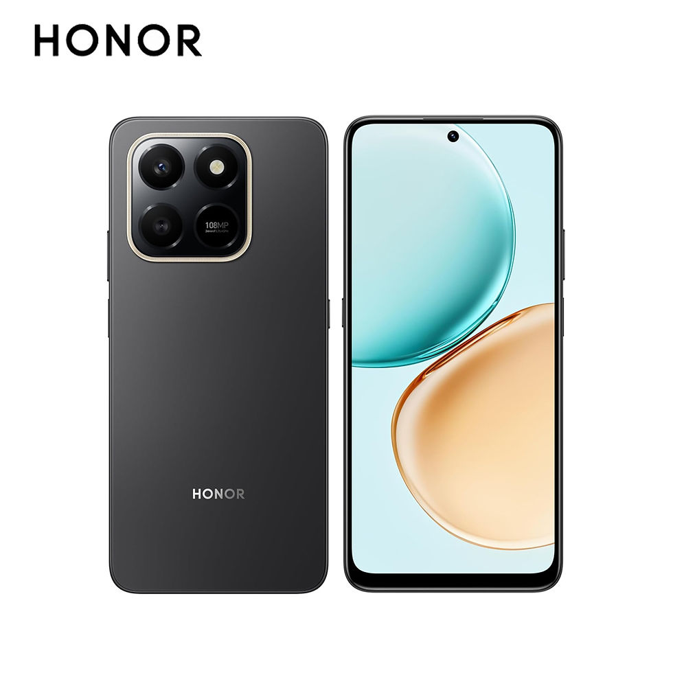 Thumbnail: Honor smartphone front and back view with triple camera