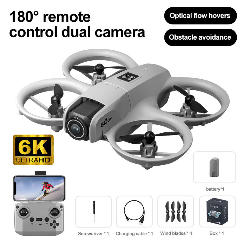 Thumbnail: 6K dual camera drone with remote and accessories