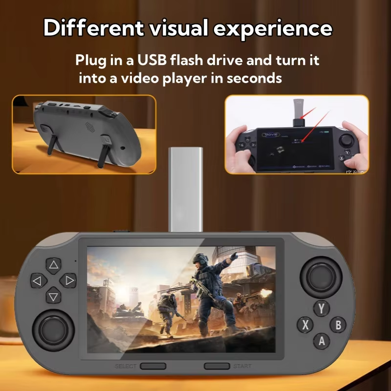 Thumbnail: Handheld gaming console with USB drive as a video player
