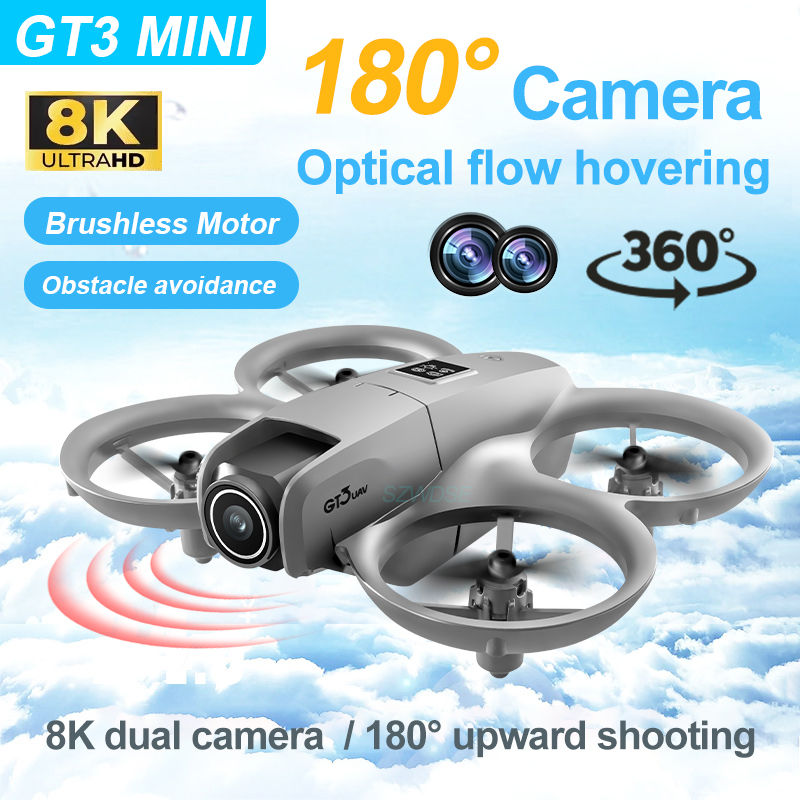 GT3 MINI drone with 8K dual camera and 180 degree upward shooting