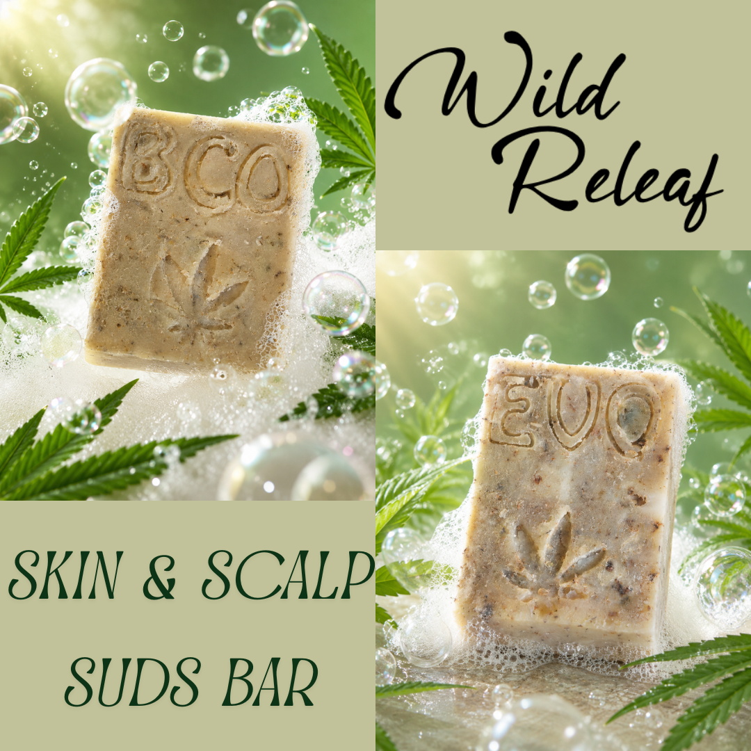 TKCo | Wild Releaf Suds Bar | Skin & Scalp Relief Cannabis Soap