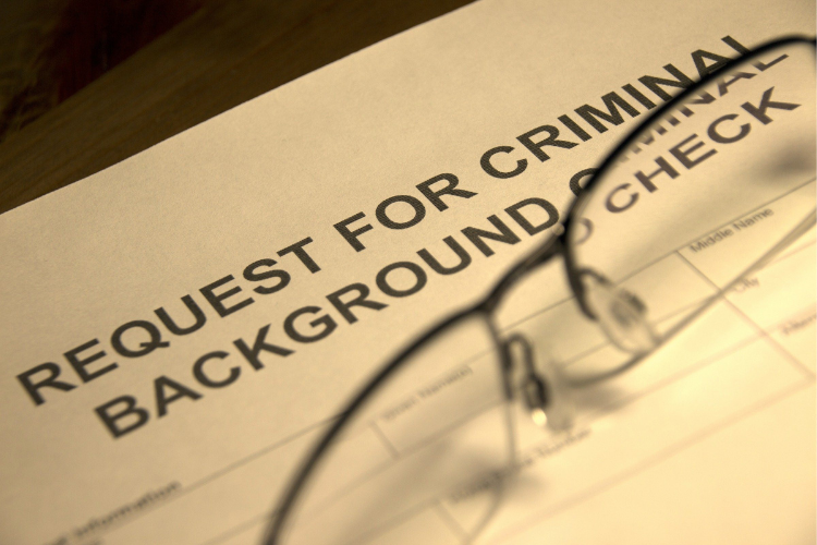 Criminal record document