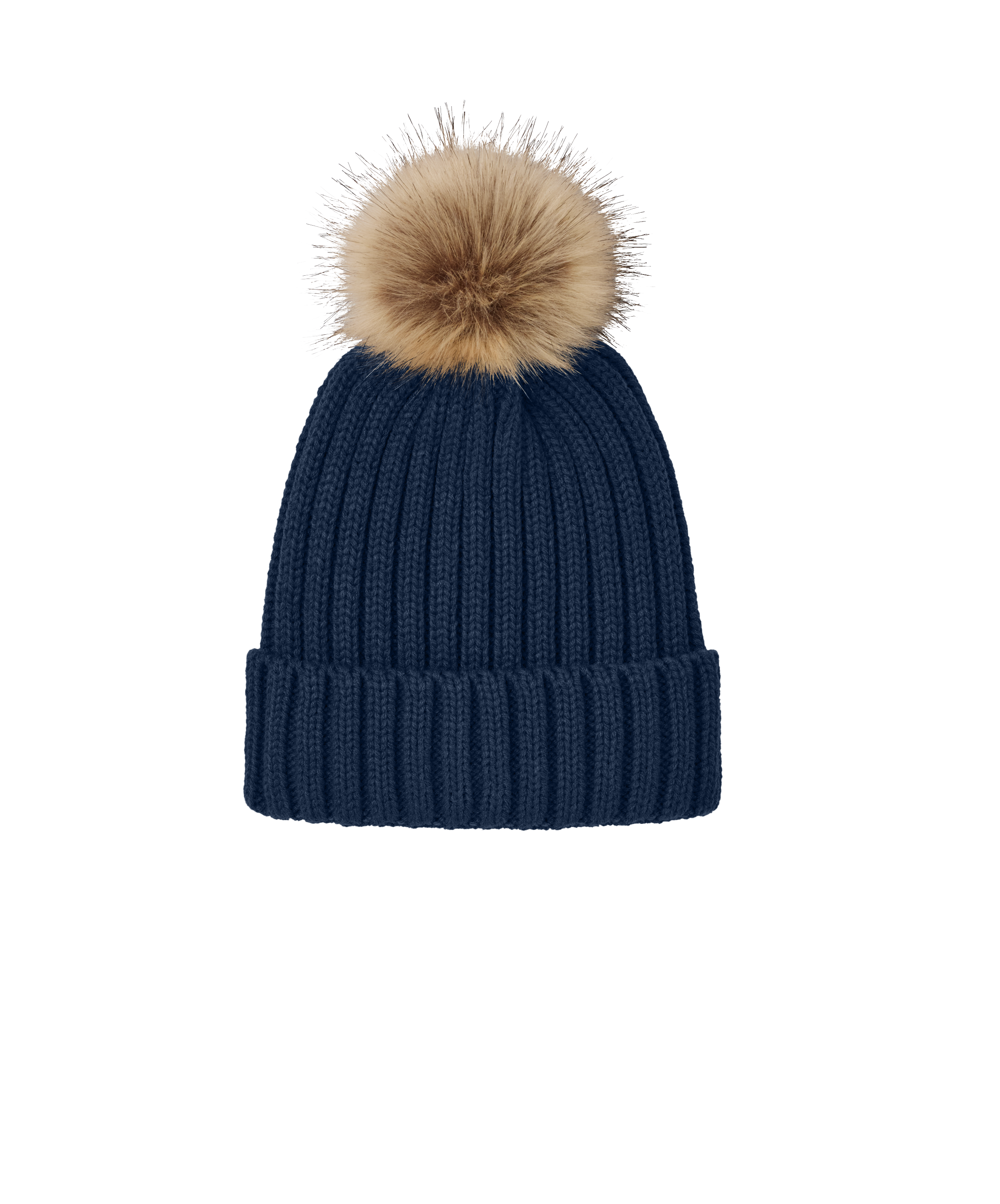 Port Authority® Faux Fur Pom Beanie