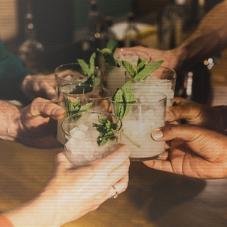 A twist on the classic Tom Collins. Light and refreshing, simple and delicious.