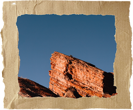 A rock from Red Rocks Park in Colorado