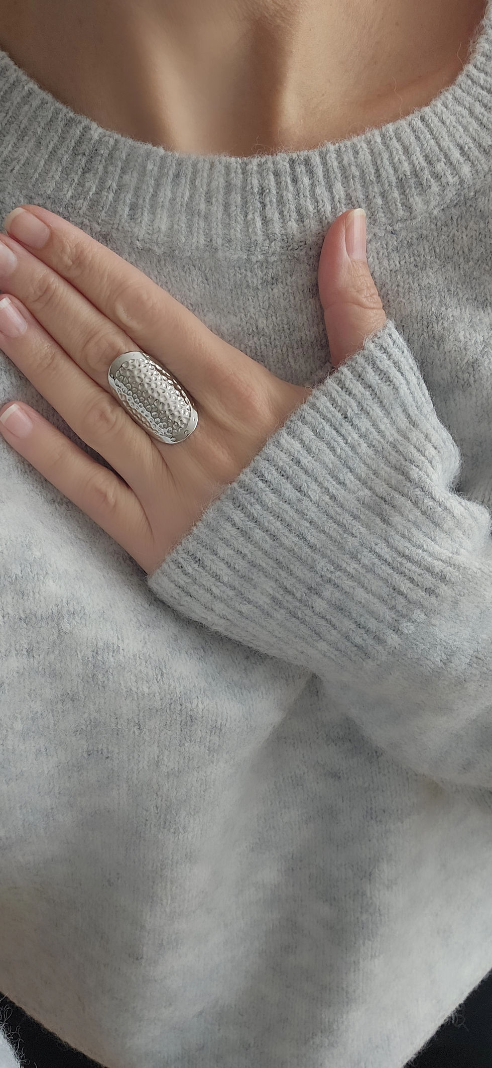 Miniature : Pull Ara gris clair vue de face