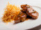 Chuletas de pavo con salsa de pimienta