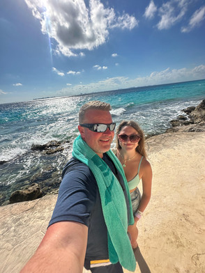 Picture of Blaine Brown on beach before using Photoshop Generative AI Fill