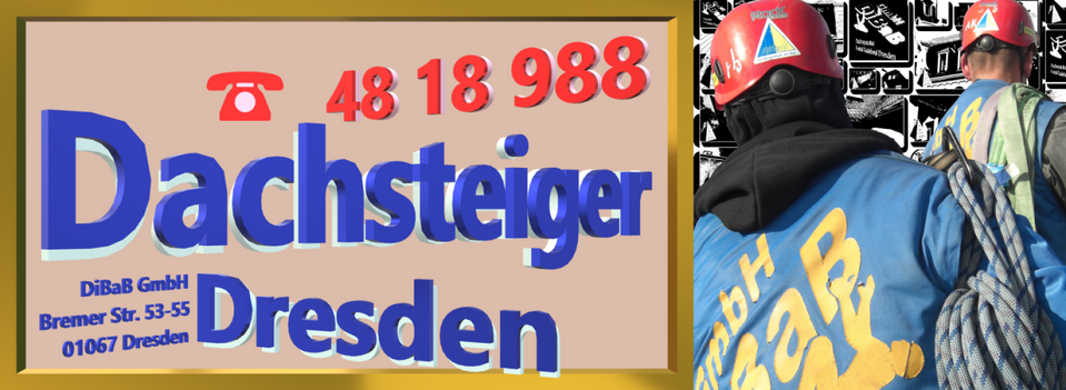 Dachdecker | Dresden | DiBaB GmbH – Dachdecker + Bergsteiger = Dachsteiger & Industriekletterer