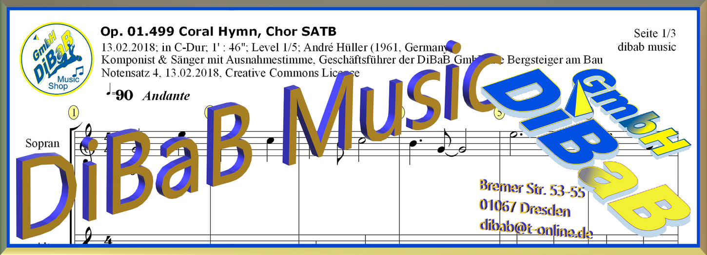 Chor Noten Choral Music • Notenverkauf | Deutschland | DiBaB GmbH – DiBaB Music