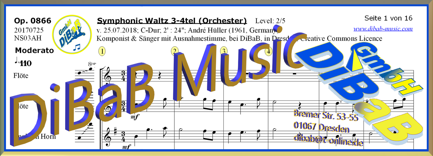 Orchester Noten • Notenverkauf | Deutschland | DiBaB GmbH – DiBaB Music