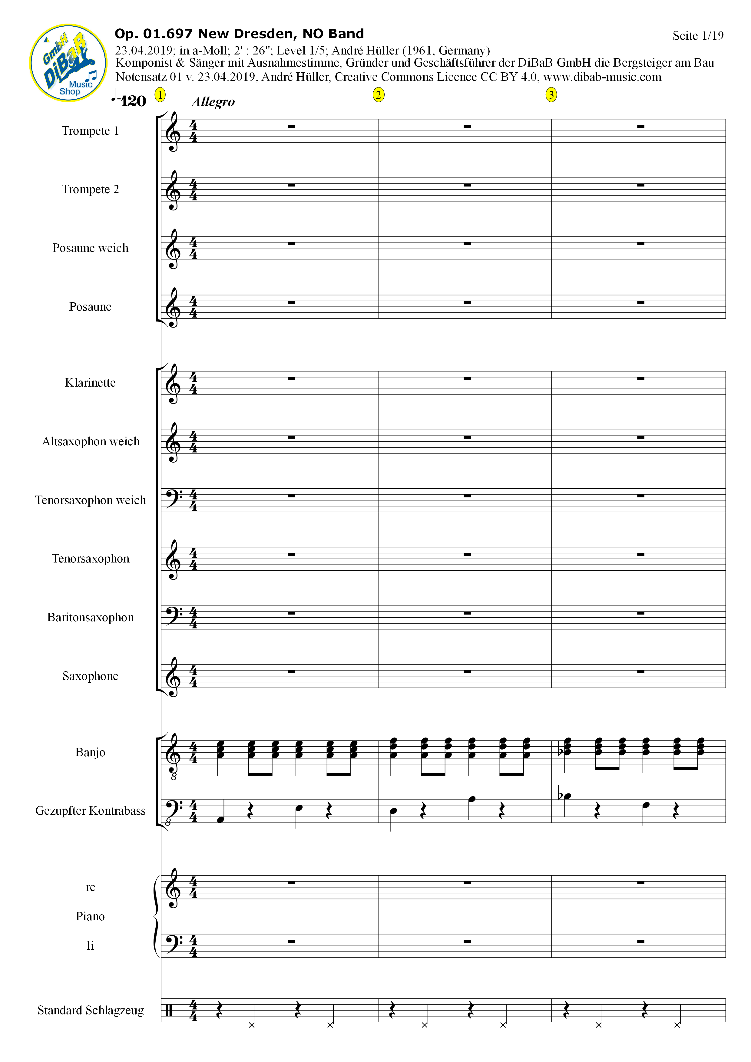 Notenverkauf, mp3 kostenlos, Playlist, dibab music, André Hüller