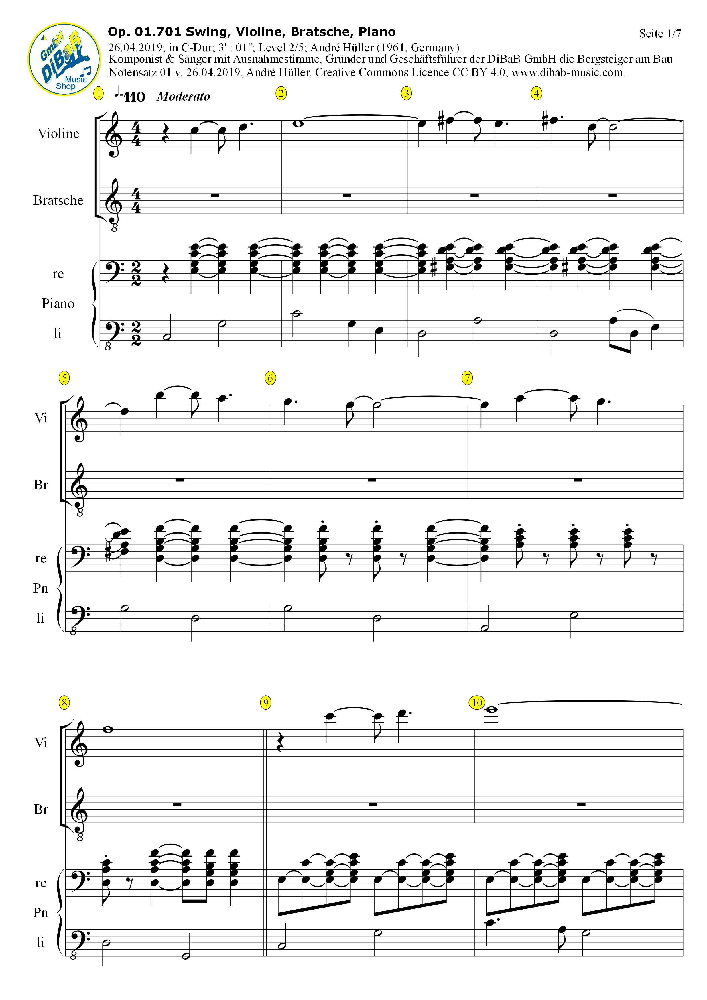 Notenverkauf, mp3 kostenlos, Playlist, dibab music, André Hüller