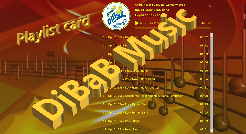 Playlist 00.181-00.192, DiBaB Music Shop