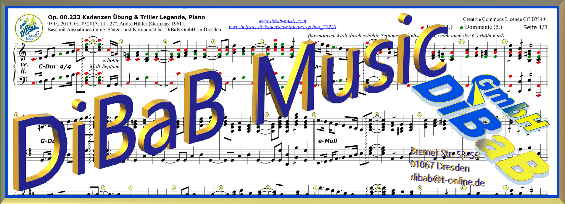 Klaviernoten PDF • Notenverkauf | Deutschland | DiBaB GmbH – DiBaB Music