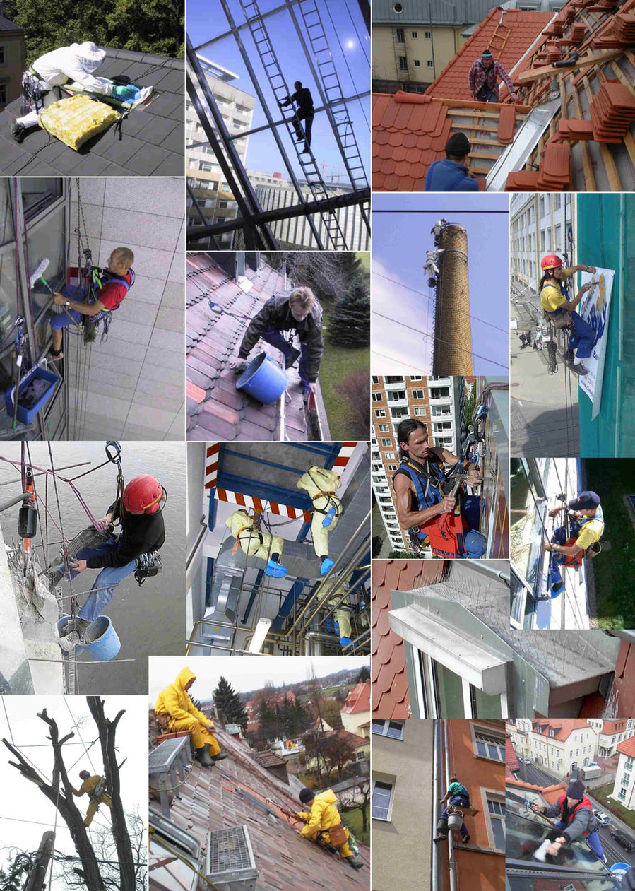 Industriekletterer | Dresden | DiBaB GmbH – Dachdecker + Bergsteiger = Dachsteiger & Industriekletterer