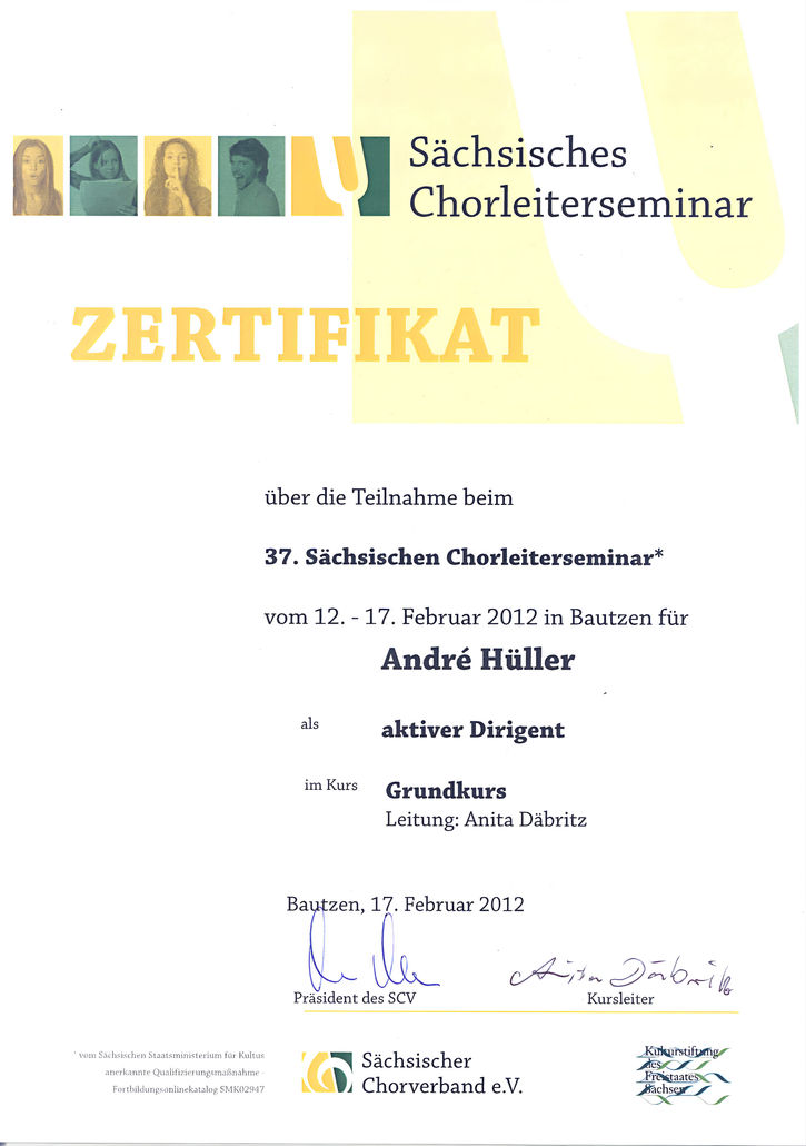 André Hüller Chorleiter