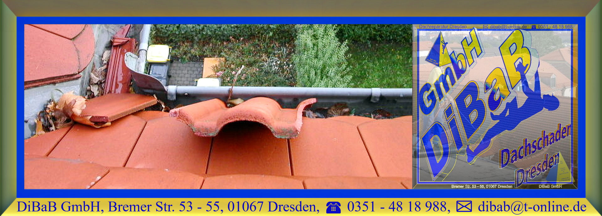 Dachschaden | Dresden | DiBaB GmbH Die Bergsteiger am Bau