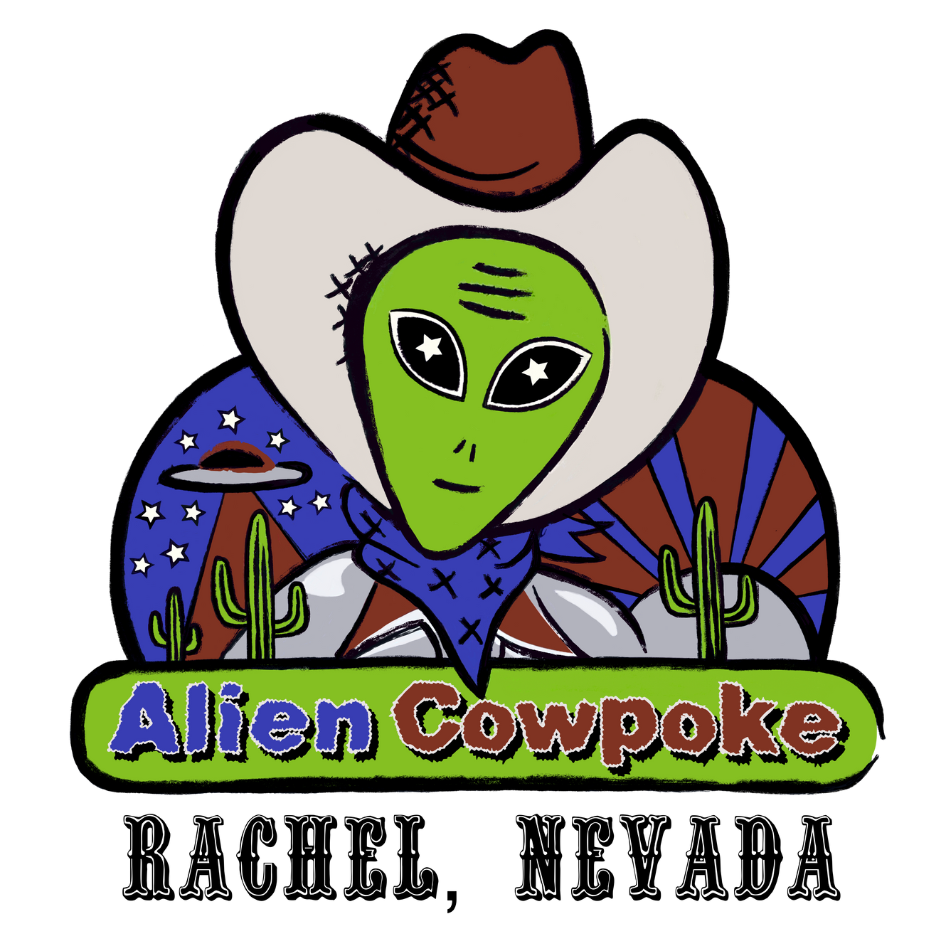 Alien Cowpoke Gas & General Store logo
