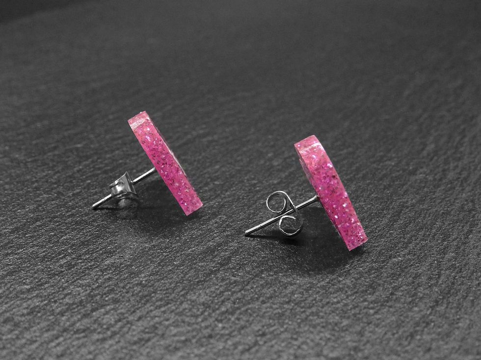Thumbnail: Mini Heart SEXY - sideways, Ricardo Style, acrylic jewellery