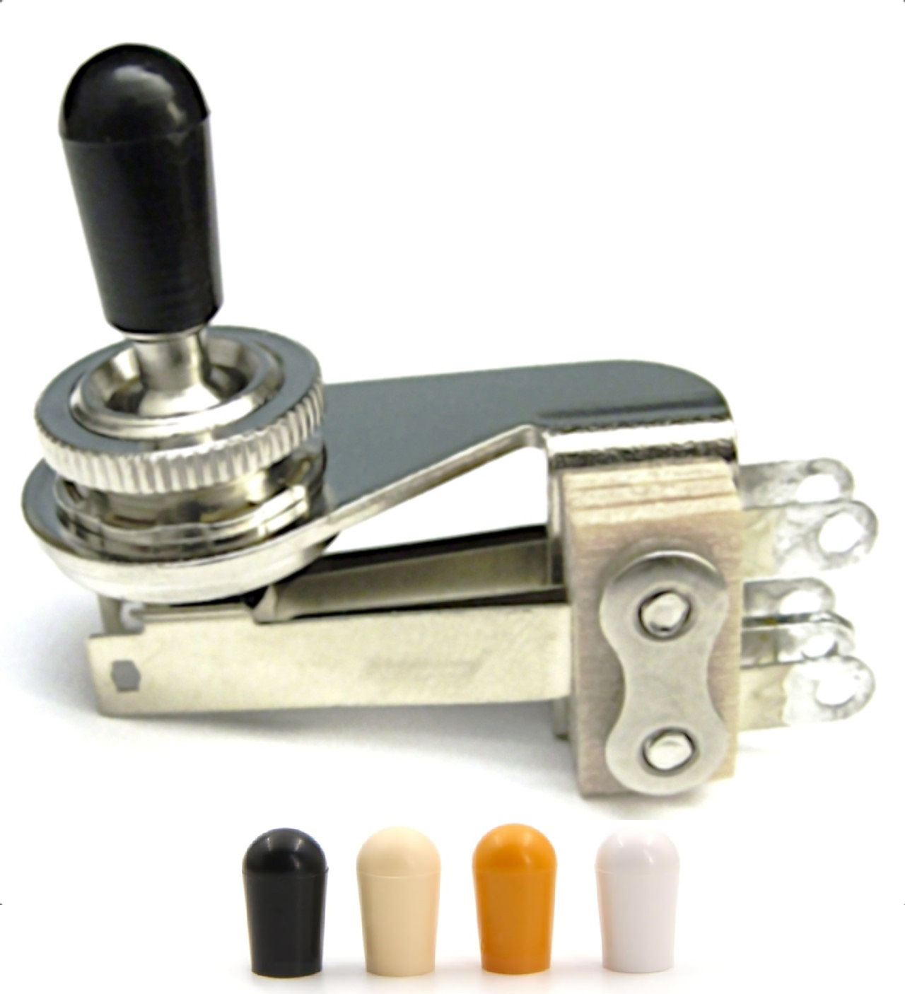 Switchcraft® Right Angle 3 Way Guitar Toggle Switch ~ Nickel