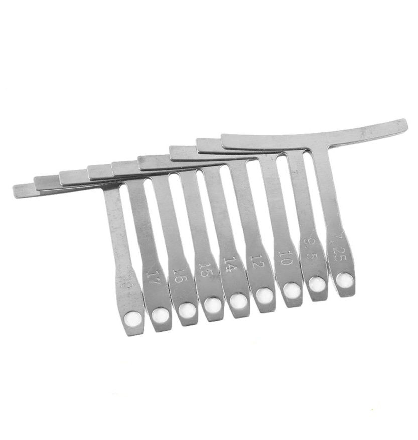 Guitar Under String Radius Gauge Luthier Tool ~ 9PCS
