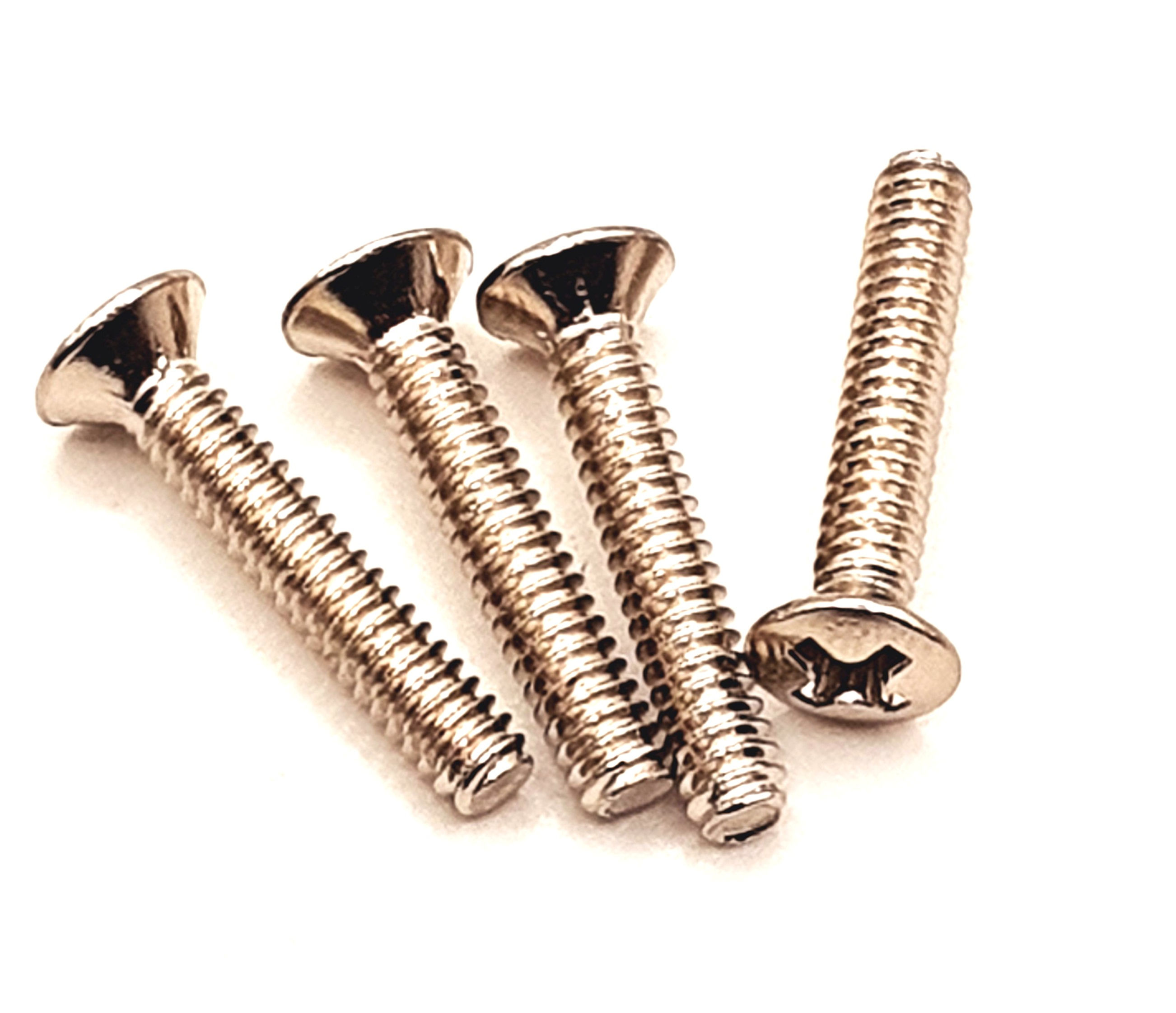 Nickel Countersunk Guitar Pickup Mounting Screws (8pcs) USA ~ #6-32 x .8".