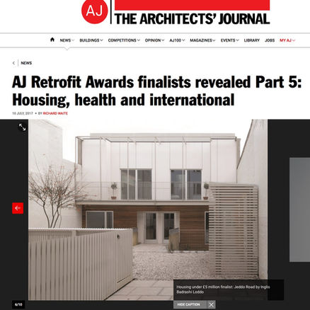 We have two finalists in the AJ Retrofit Awards
