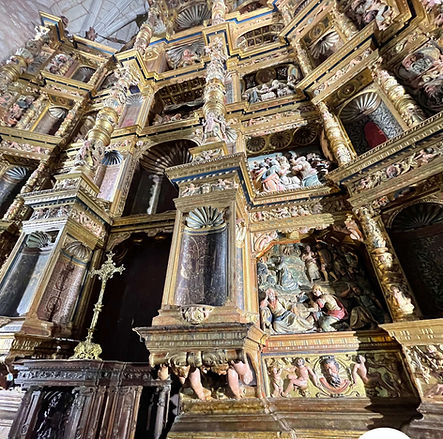 Detalle del retablo de Santa María