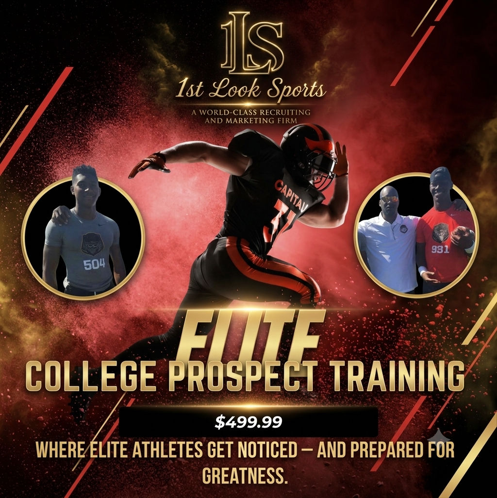 1st Look Sports Custom Training Package - Elite College Prospect. INVITE ONLY