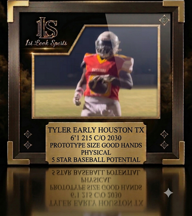 Athlete evaluation for Tyler Early from Houston, Texas.