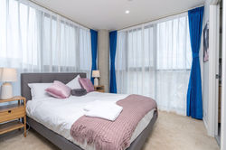 Blockout & Sheer curtain w ceiling mount track