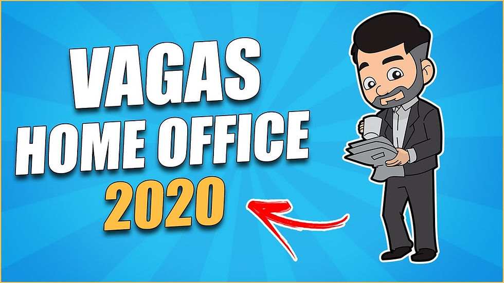 publicidade anunciando vagas para home office