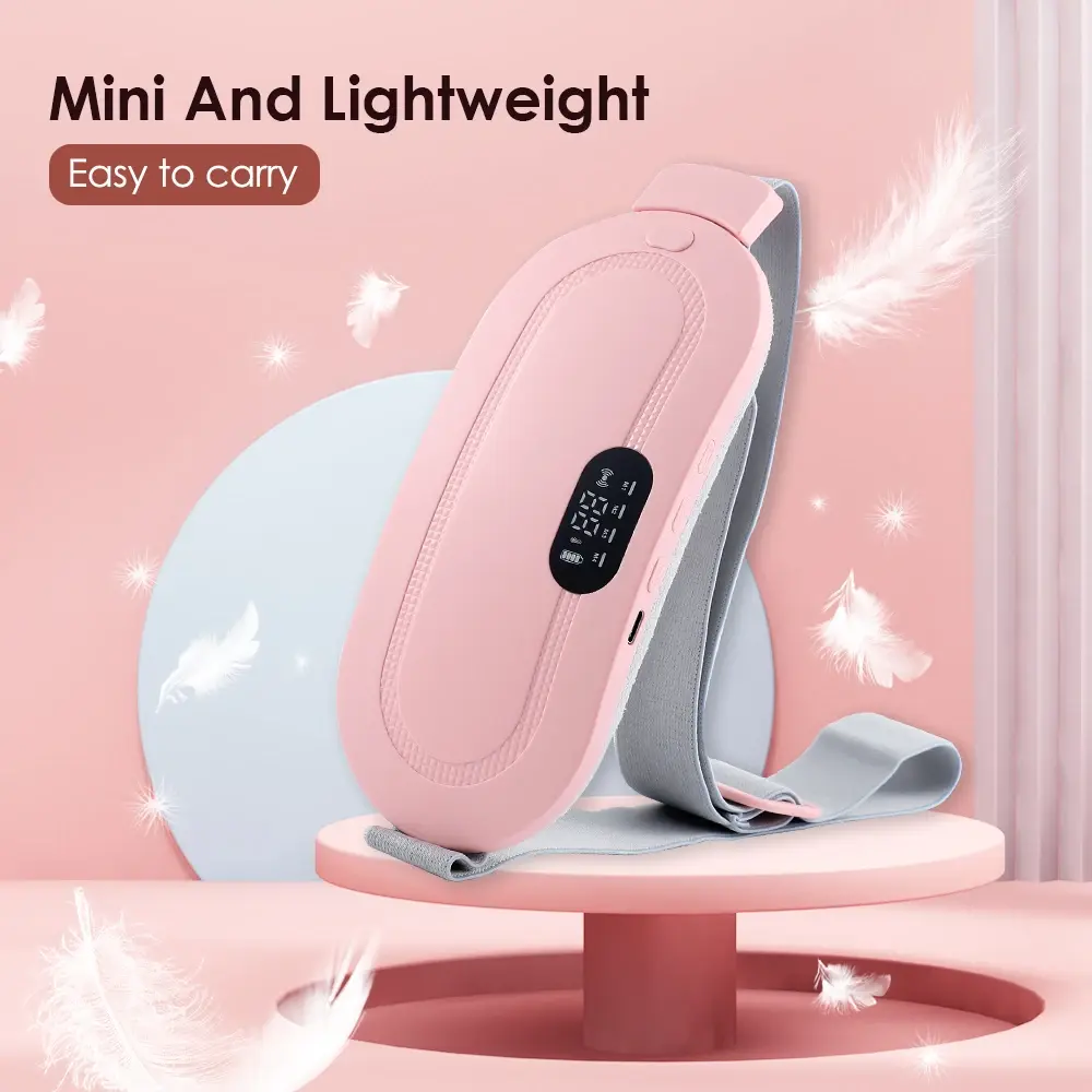 Electric Waist Massage Period Cramp Massager Vibrating Heating Belt for Menstrua