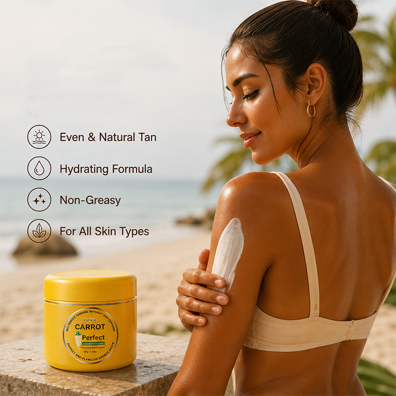 Thumbnail: YUITIKUE Coconut Sunless Tanning Cream Hydrating Non-Sticky Even Natural Bronze 
