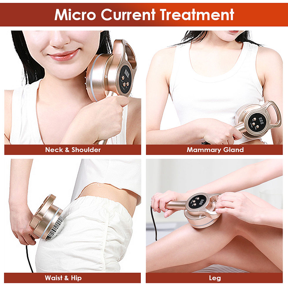 Thumbnail: Microcurrent Meridian Brush Massager Cellulite Lymphatic Infrared Heating Vibrat