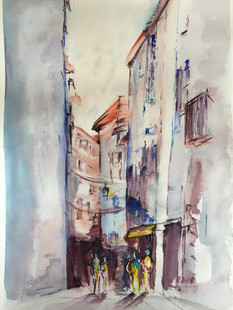 aquarelle ville